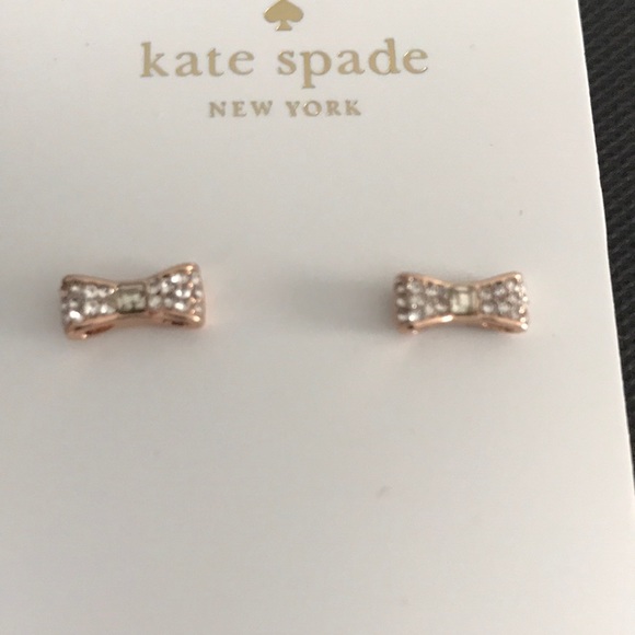 kate spade Jewelry - Kate spade pave bow Hearings